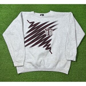 Vintage TEXAS A&M Starter Sweatshirt Med. Aggie Football Crewneck USA Made